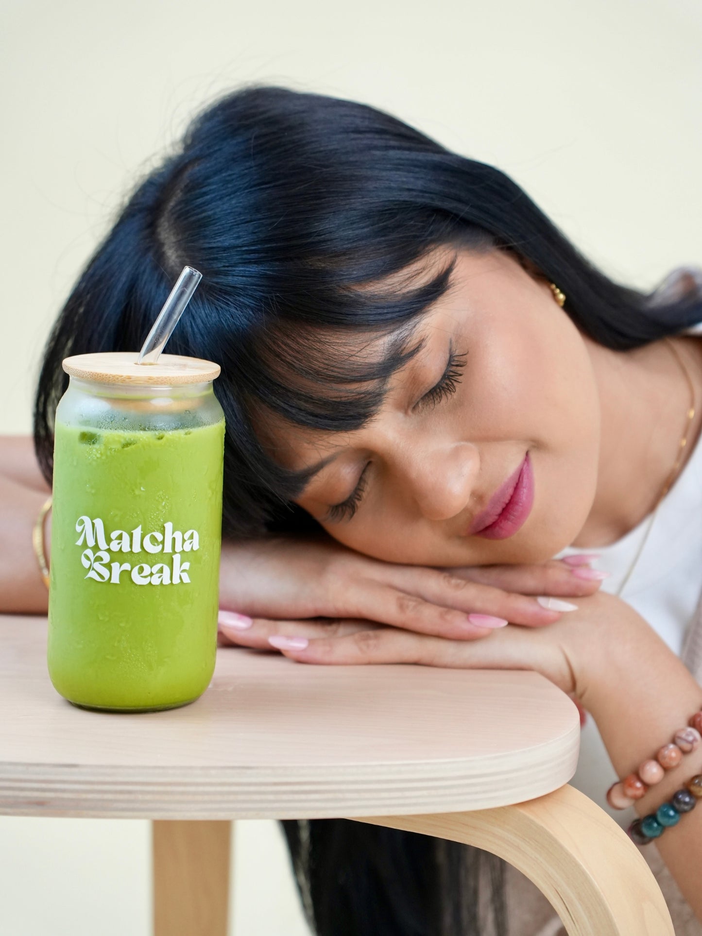 Matcha Break Glass by Rozel Basillo