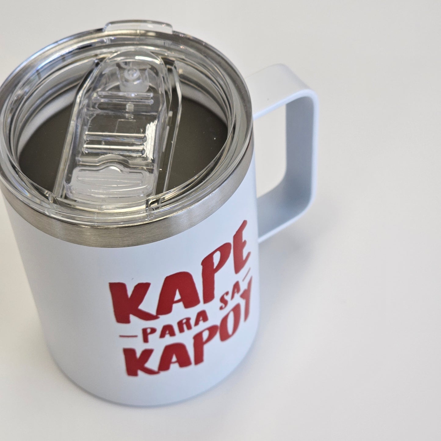 Kape para sa Kapoy Insulated Tumbler by Diana Rantamaki